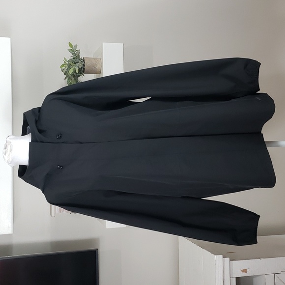 Lands' End Hooded Black Rain Jacket - Picture 15 of 15